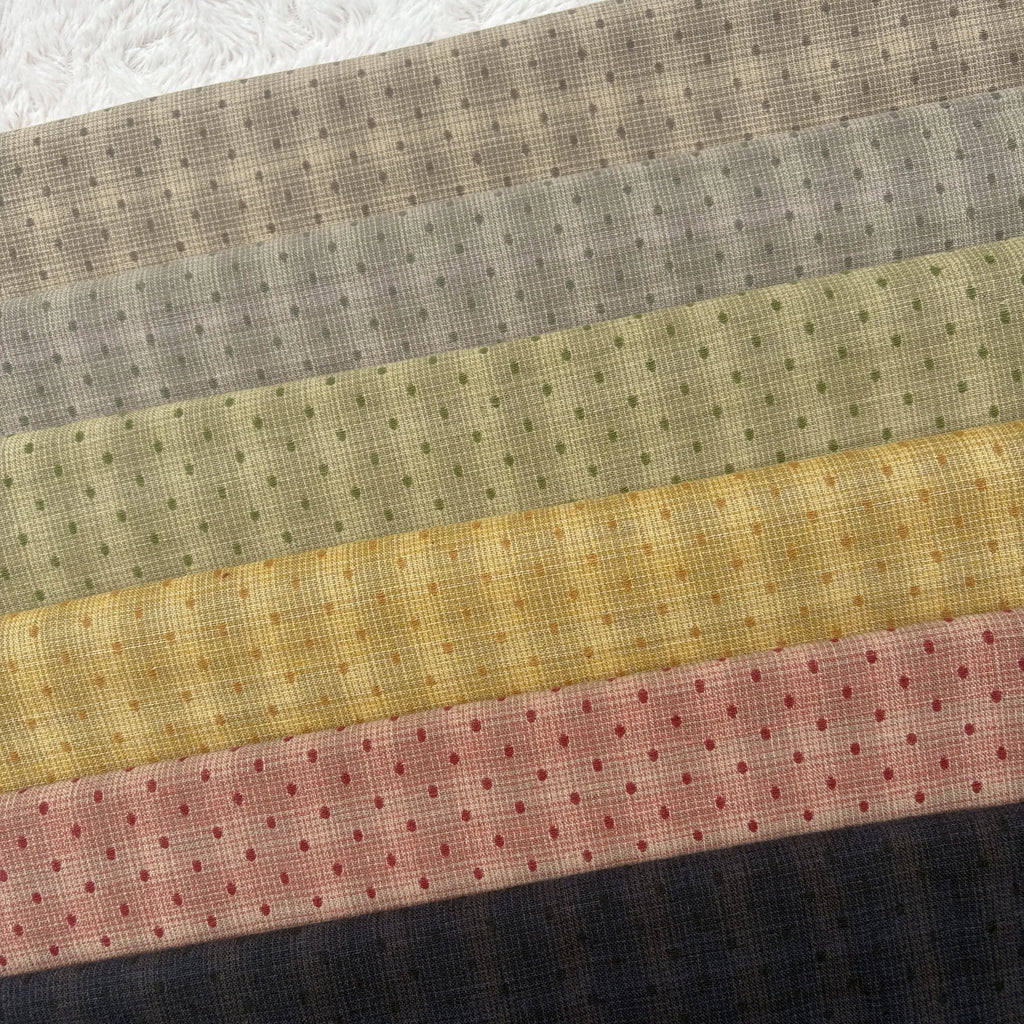 Japanese Yarn-Dyed 100% Cotton Fabric – Fat Quarter Bundle | Floral, Dot & Cartoon Prints