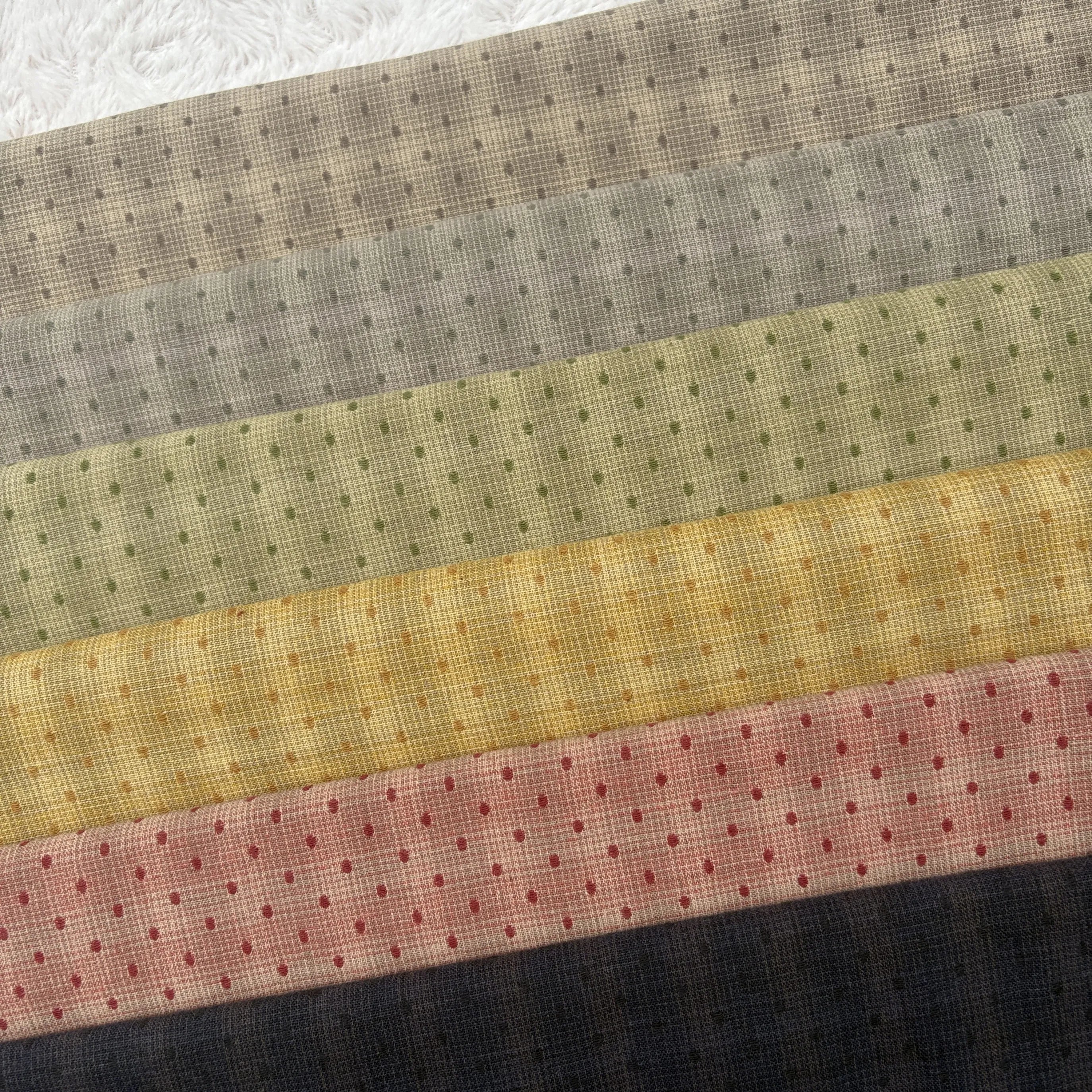 Japanese Yarn-Dyed 100% Cotton Fabric – Fat Quarter Bundle | Floral, Dot & Cartoon Prints
