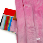 Tela de felpa de imitación de piel de 5 mm – Pelo suave, 45x50cm, 30 colores