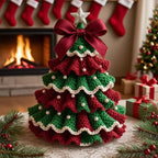 DIY Crochet Christmas Tree Kit – Yarn, Hook & Beads Included