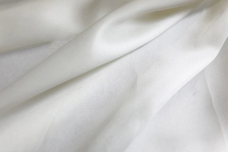 Mikado Satin Twill Fabric – Thick Poly-Cotton, 150cm Wide, Sold by the Meter – For Wedding Gowns, Formal Wear & Children's Clothing