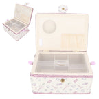 Vintage Sewing Basket Household Fabric Craft Thread Needle Storage Box Organizer