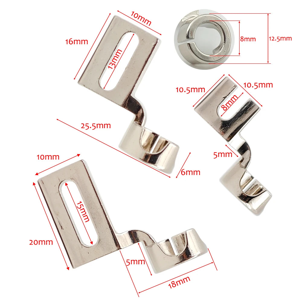 Free-Motion Quilting Ruler Presser Foot – Low & High Shank Metal | Domestic Sewing Machine Quilting & Embroidery