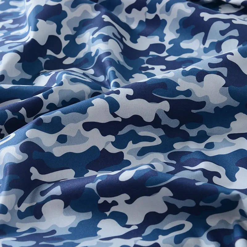 Camouflage Print 100% Cotton Fabric – 145cm Wide, Sold by the Meter – Desert, Ocean & Forest Camo for Clothing & DIY