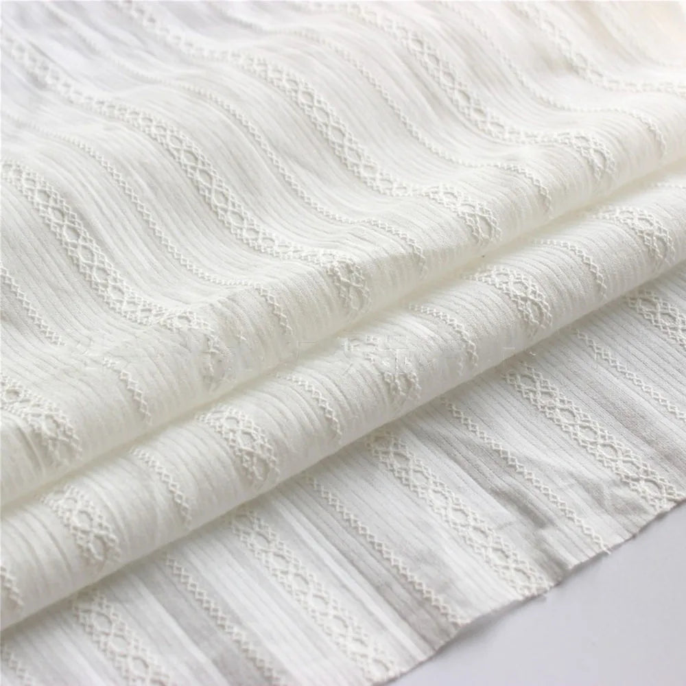 Jacquard Pure Cotton Fabric | Pastoral Floral | 150cm Wide | 50×150cm per Piece