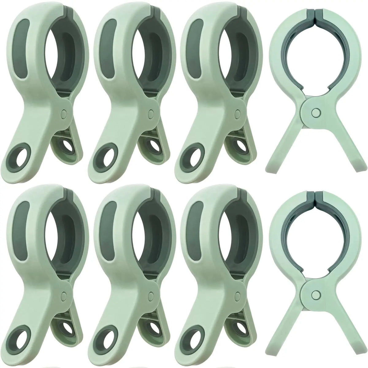 Pinzas de playa/para acolchar – Pinzas de ropa de plástico grandes, resistentes al viento y reutilizables para mantas, toallas y telas