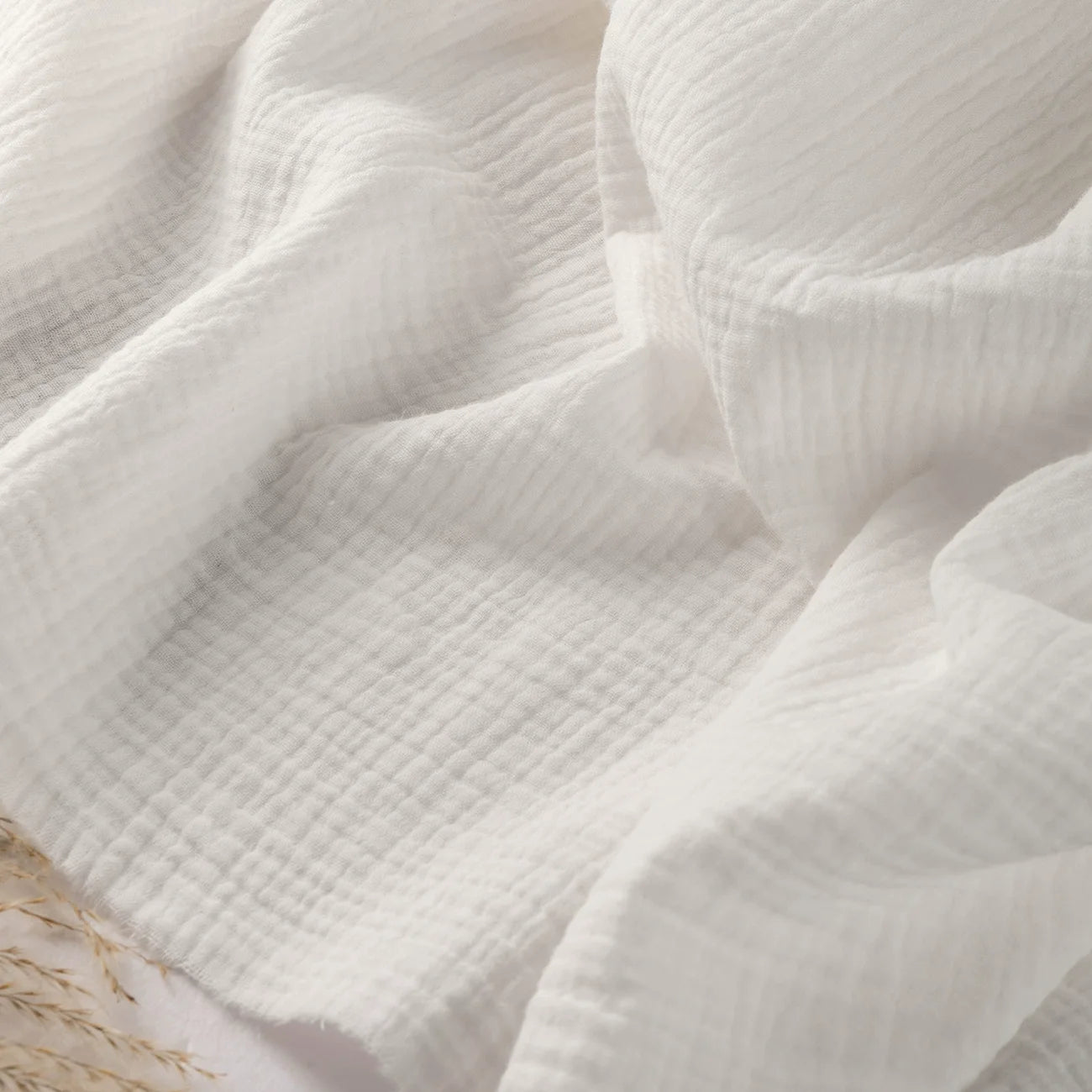 100% Cotton Double Gauze Fabric – Textured Muslin | 135 cm Wide | Baby, Apparel & DIY Crafts