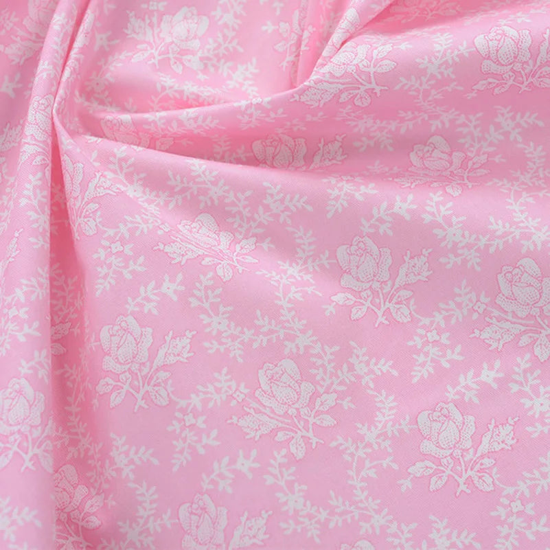 Floral Printed 100% Cotton Twill Fabric – 63" Wide, Sold by the Half Meter | Quilts, Bedding & DIY Sewing