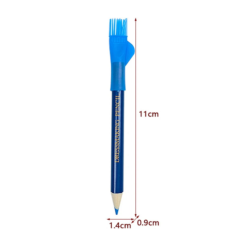 Water-Soluble Fabric Marking Pencils with Brush Cap (3-Pack)
