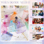 Bolsas de Regalo de Organza con Cordón de Luna y Estrellas – Paquete de 50 Bolsas de Recuerdos Multicolor | 4 Tamaños