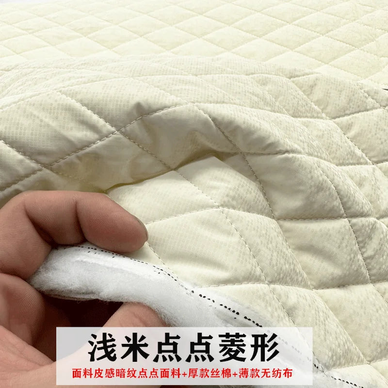 Quilted Lining Fabric by the Meter – 100cm x 145cm Polyester Sewing Cloth