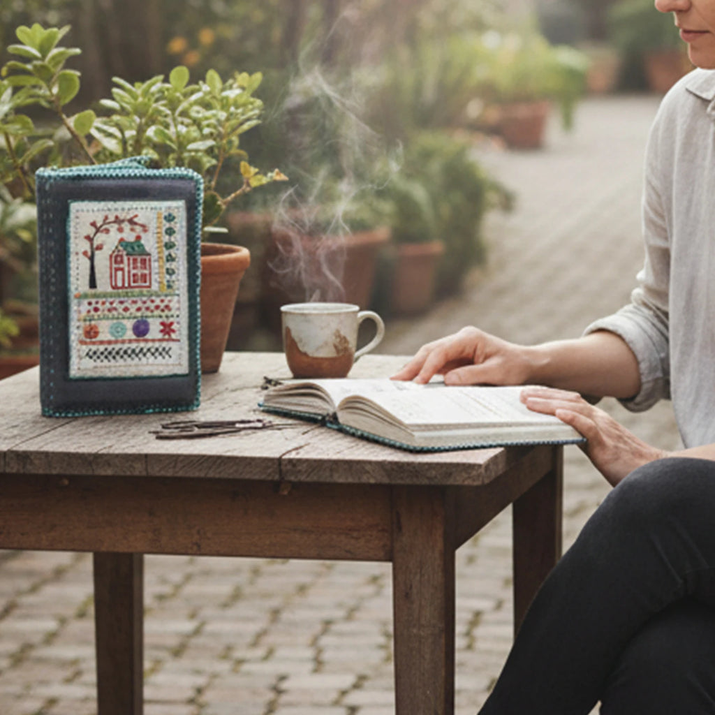 Complete Beginner Embroidery Stitch Book Kit with Full Toolkit & Zippered Case