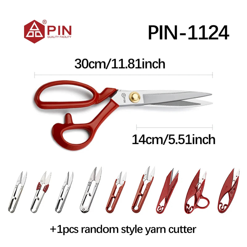 Professional Stainless Steel Tailor Scissors – 3 Sizes | Anti-Rust Fabric Shears for Sewing, Quilting & Dressmaking
