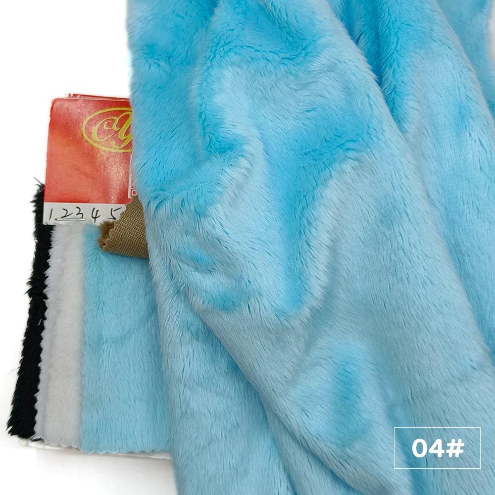 5mm Plush Faux-Fur Fabric – Soft Pile, 45x50cm, 30 Colors