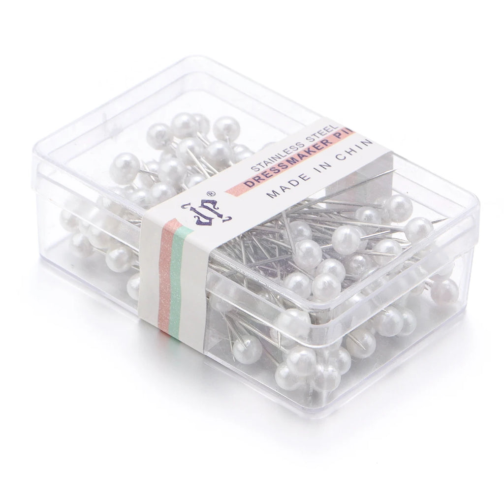 100-Piece Color Ball Head Sewing Pins — Stainless Steel Quilting & Fabric Pins