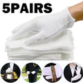 White Cotton Etiquette Gloves | Quilting, Jewelry, Waiter & Work Gloves