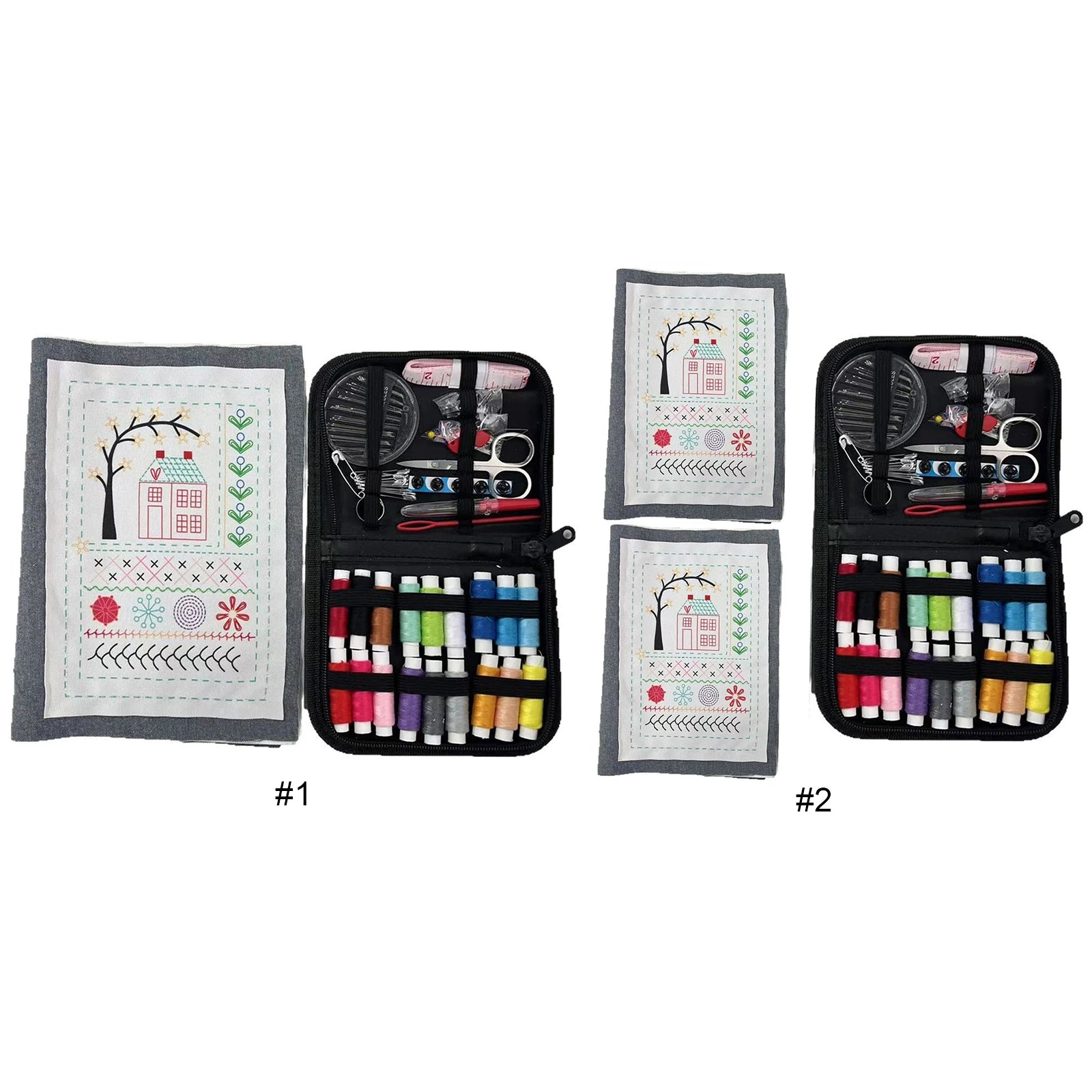 Embroidery Starter Kit with Instructional Book & Complete Toolkit