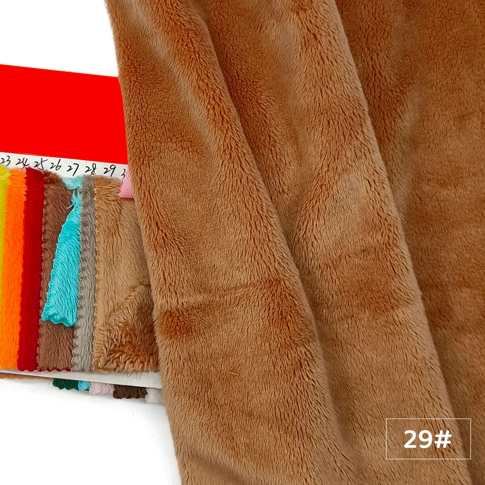 5mm Plush Faux-Fur Fabric – Soft Pile, 45x50cm, 30 Colors