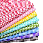 Precut Cotton Fabric Squares – Grid & Checkered Prints | 25×25cm or 50×50cm | Quilting & Patchwork