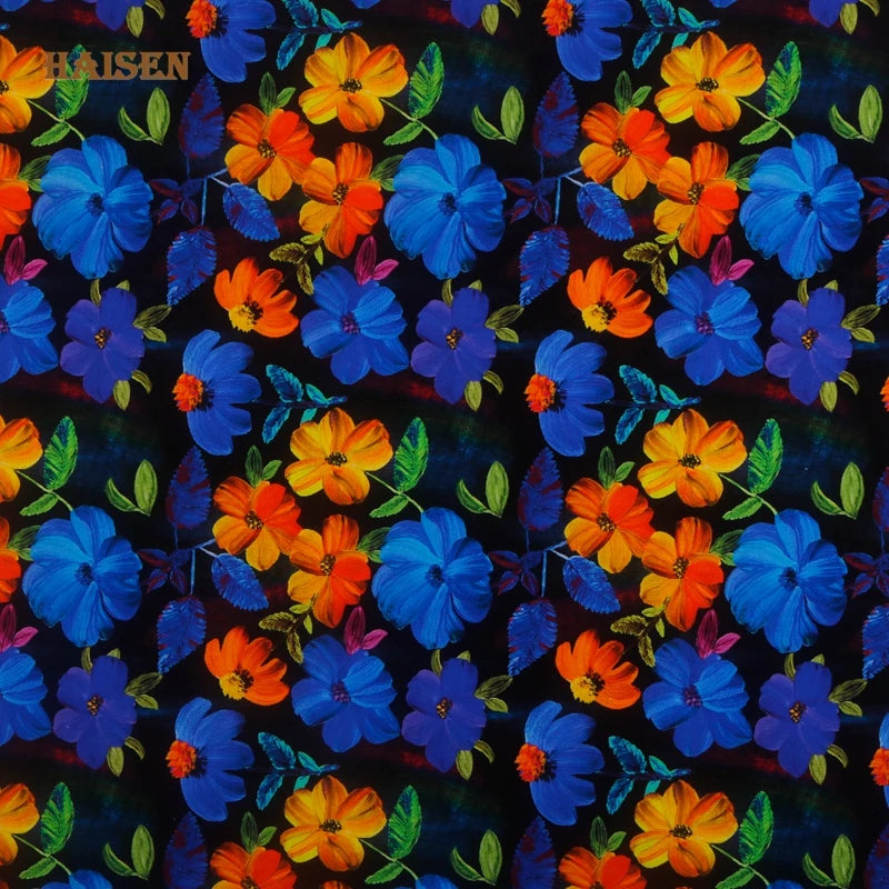 Gorgeous Floral Print 100% Cotton Fabric – 43" Wide, Half-Meter Panels | Quilting, Patchwork & DIY Sewing