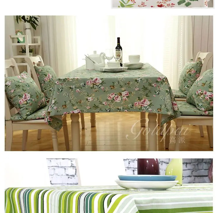Floral & Stripe Thickened Polyester Canvas Fabric – 150cm Wide, 390g/m | Sofas, Bags, Cushions & Home Décor