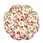 Alfiletero de Pulsera – Forma de Calabaza, Estampados Florales Surtidos