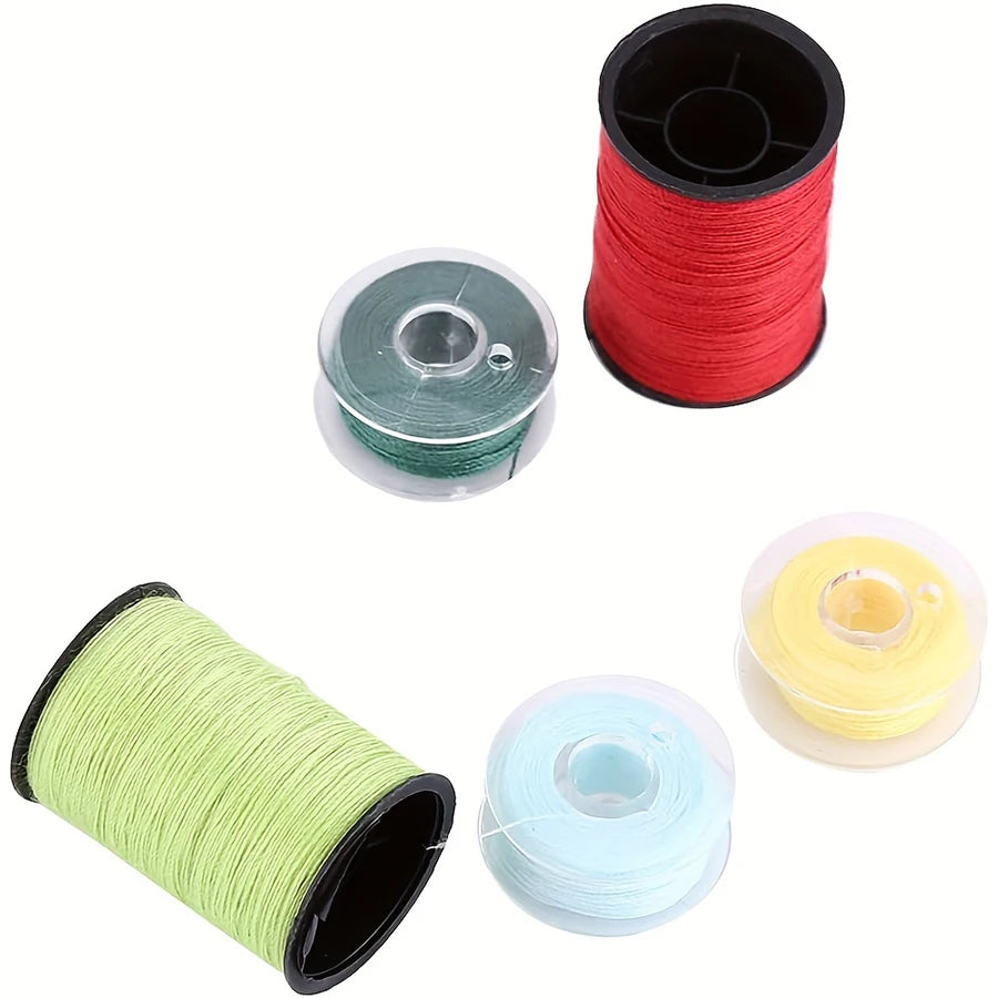 64-Roll Sewing Thread Kit with Scissors, Needles, Crochet Hook & Tape Measure
