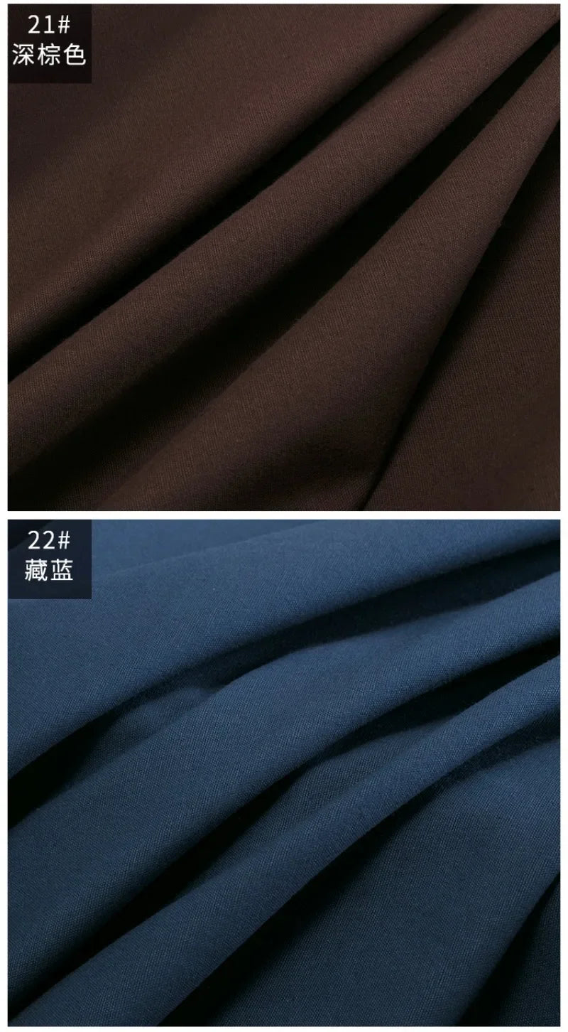 Solid Color 100% Cotton Canvas Fabric – 145cm Wide, Sold by 50cm – For Bags, Upholstery, Quilting & Home Décor
