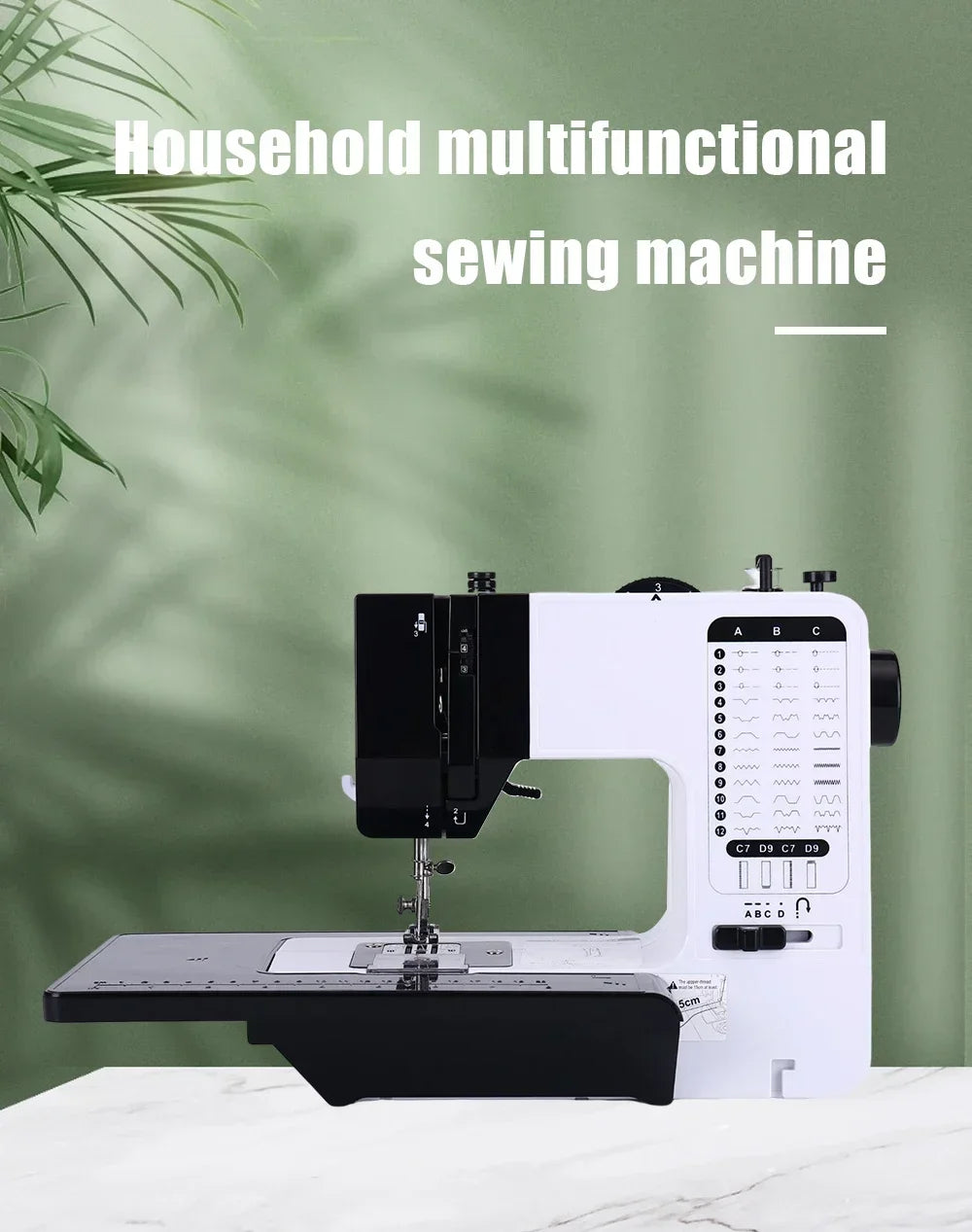 38-Stitch Mini Sewing Machine – Portable, LED Light, Foot Pedal & Bundle Options