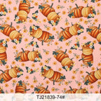Halloween Print Fabric – Spiderweb, Ghost & Holiday Motifs | 100% Polyester, 150cm Wide