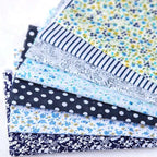 Paquete de 7 Retales de Algodón Surtidos – 25×25cm (9.8"×9.8") | Tela Precortada para Acolchar