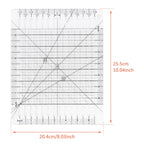 Slotted Acrylic Fabric Strip Cutting Ruler — Quilting & Patchwork Template
