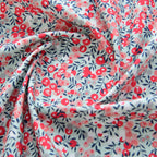 Small Floral Print Cotton Poplin Fabric – 145cm Wide | 6 Color Options