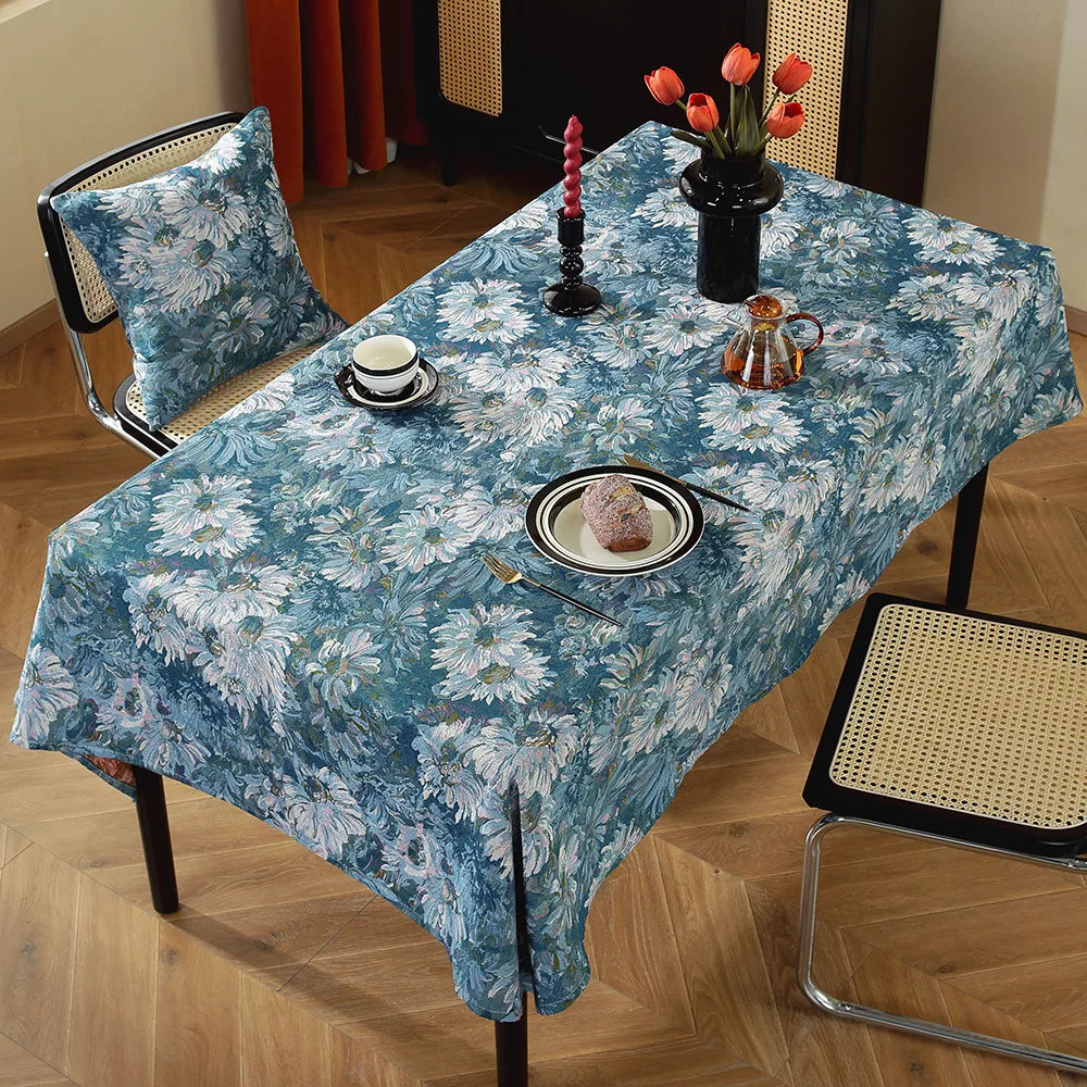Monet Oil Painting Jacquard Fabric by the Meter | 146cm Wide | Home Décor & Sewing
