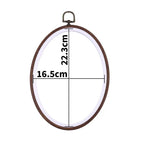 Wood-Grain Embroidery Hoop – Round & Oval Sizes