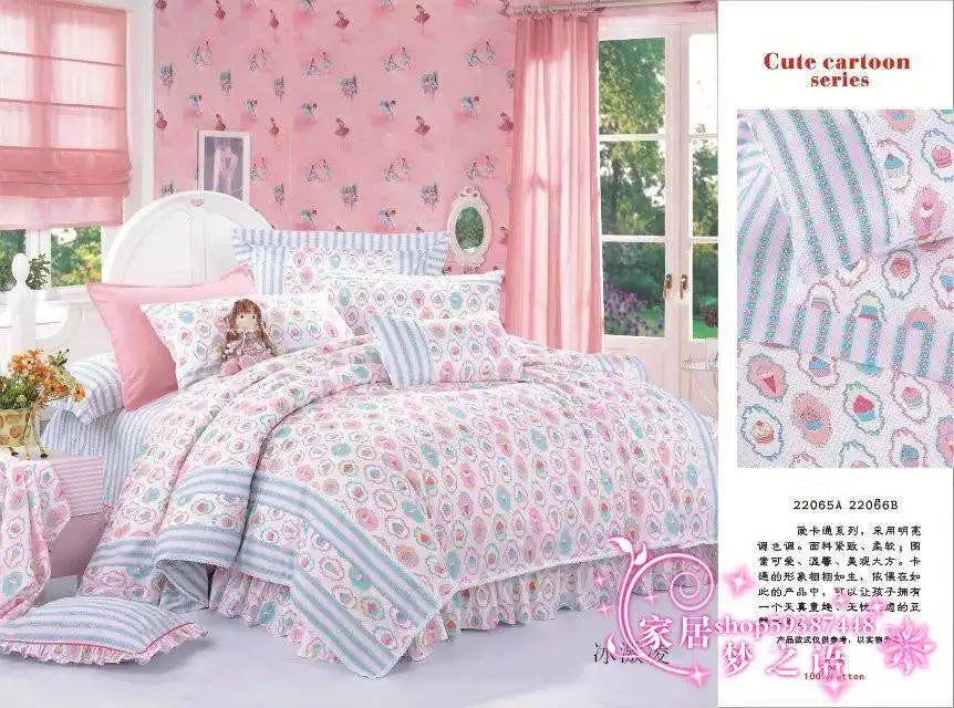 Syunss Ice Cream Printed Cotton Fabric For DIY Tissue Patchwork Telas Sewing Baby Toy The Cloth Bedding Quilting Textile Tecido