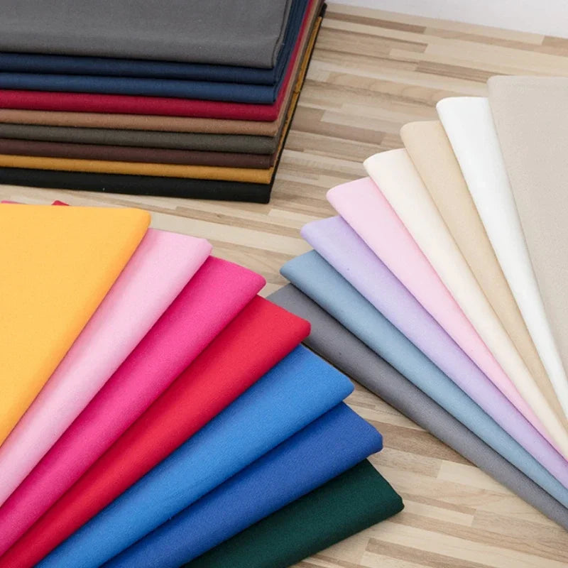 Solid Color 100% Cotton Canvas Fabric – 145cm Wide, Sold by 50cm – For Bags, Upholstery, Quilting & Home Décor