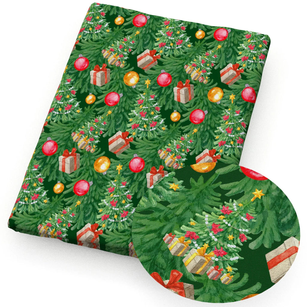 Christmas Patchwork Print Fabric – 50x145cm, Multiple Fabric Types
