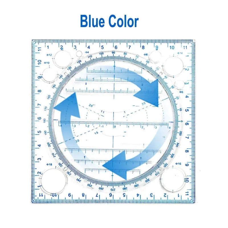 Rotatable Quilting Template Ruler – Circles, Ellipses & Arcs
