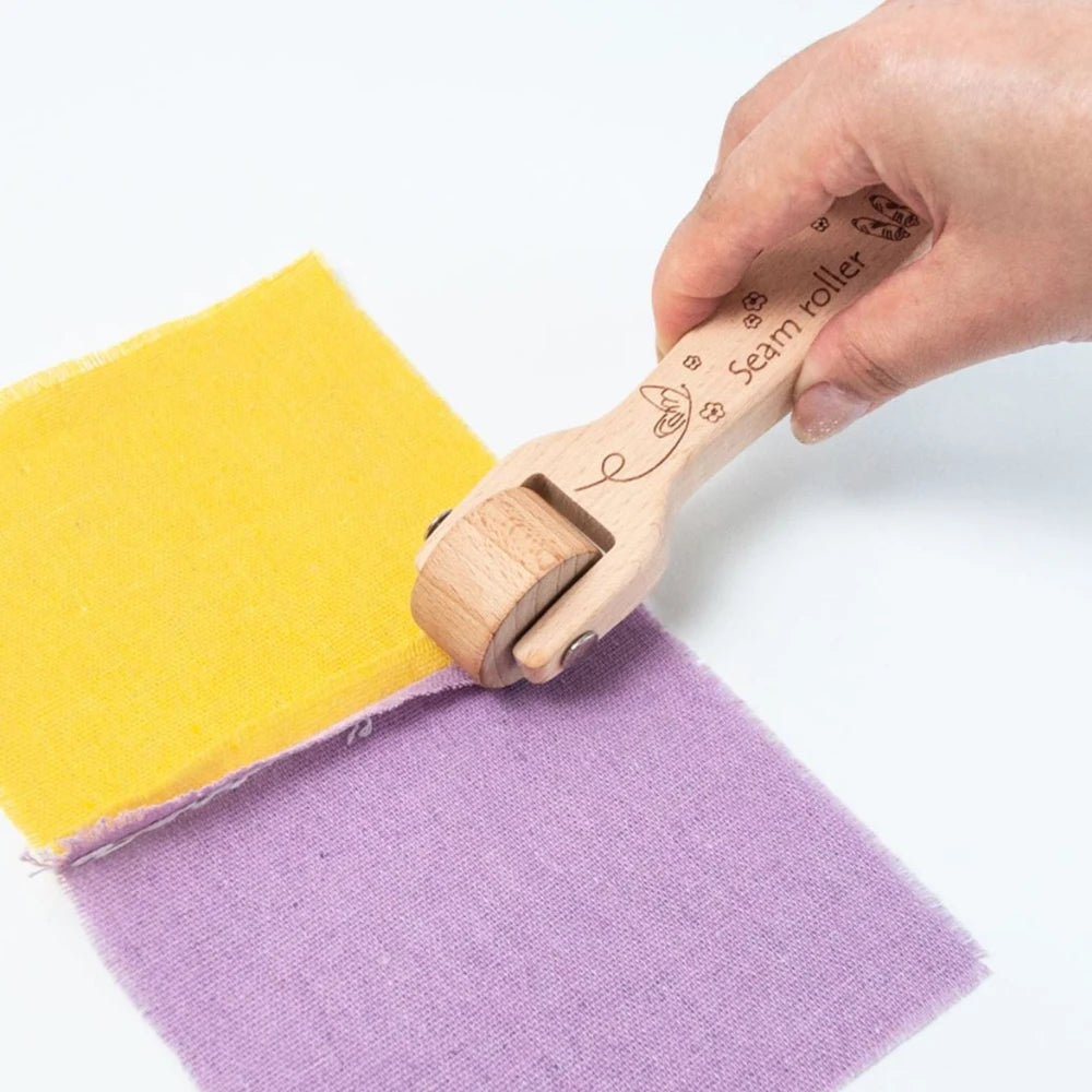 Beechwood Seam Roller Pressing Wheel – Heat-Free Quilting & Sewing Seam Press Tool
