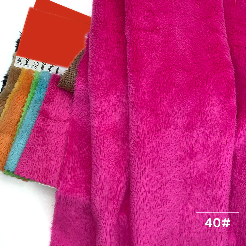 Tela de felpa de imitación de piel de 5 mm – Pelo suave, 45x50cm, 30 colores