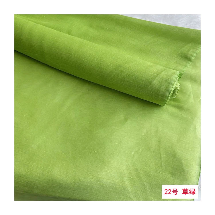Mulberry Silk & Linen Blend Fabric by the Meter | 138cm Wide | 13 Momme