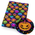 Tela estampada de Halloween y gótica novedosa – Cortada a pedido | 50×145cm (19.7"×57") | Satén, Algodón y Tejido de punto