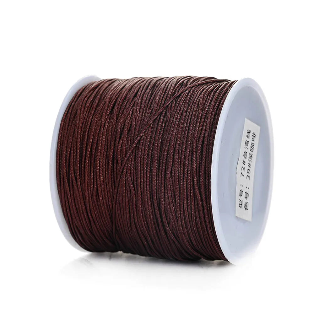 Nylon Cord Thread – 0.8mm, 100m Spool | 28 Colors | Bracelets, Necklaces & DIY Crafts