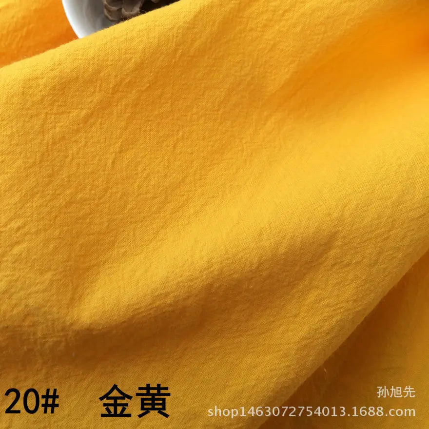 Cotton Linen Crepe Fabric – 137cm Wide | Skin-Texture Weave for Clothing, Curtains & Home Décor