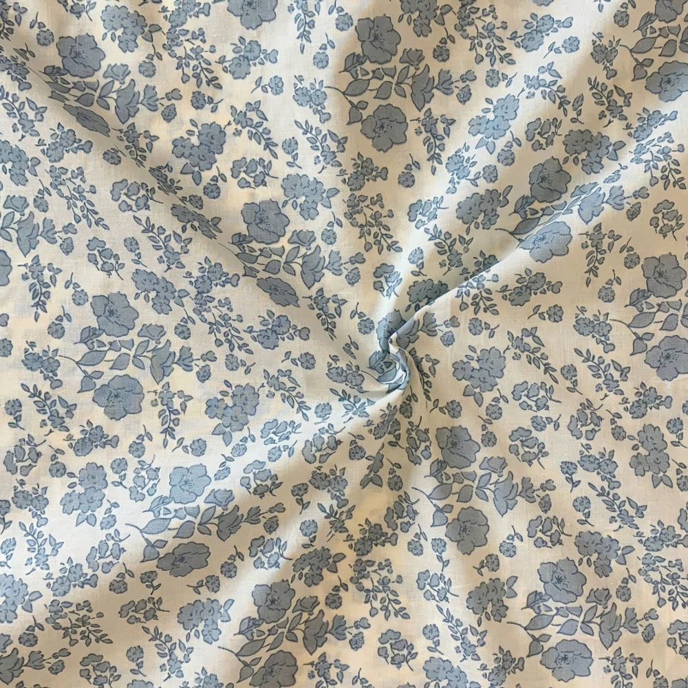 100% Cotton 60S Vintage Floral Print Fabric | Skin-Friendly | Sold by the Meter