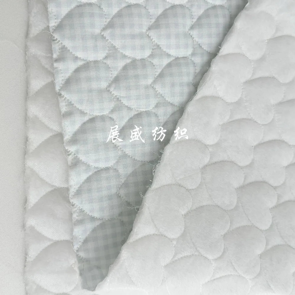40s Quilted Cotton Plaid & Floral Fabric – 55" Wide | Autumn Winter Jackets, Coats & Bags (Sold by the Meter)