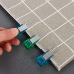12 pinzas para coser y acolchar — Pinzas mágicas en forma de U con marcas de medición