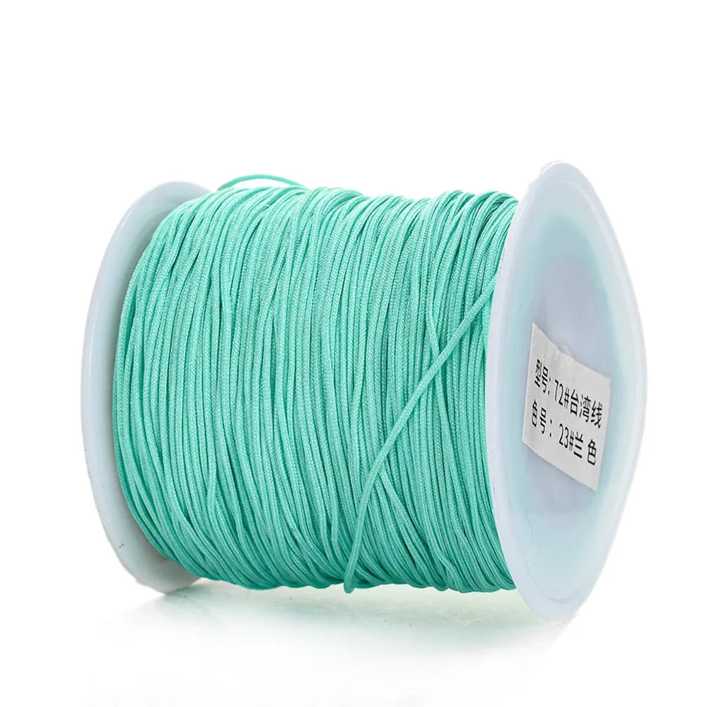 Nylon Cord Thread – 0.8mm, 100m Spool | 28 Colors | Bracelets, Necklaces & DIY Crafts