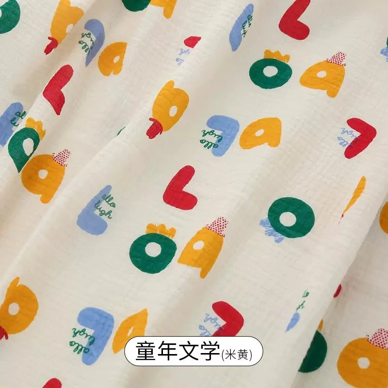 Double Gauze Cotton Fabric – Printed 132cm Wide | Baby, Quilting & Home Sewing